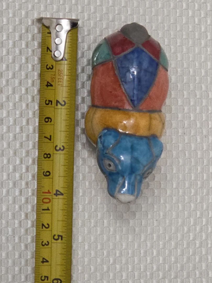 Colorful Ceramic Baby Bear Figurine - photo 5