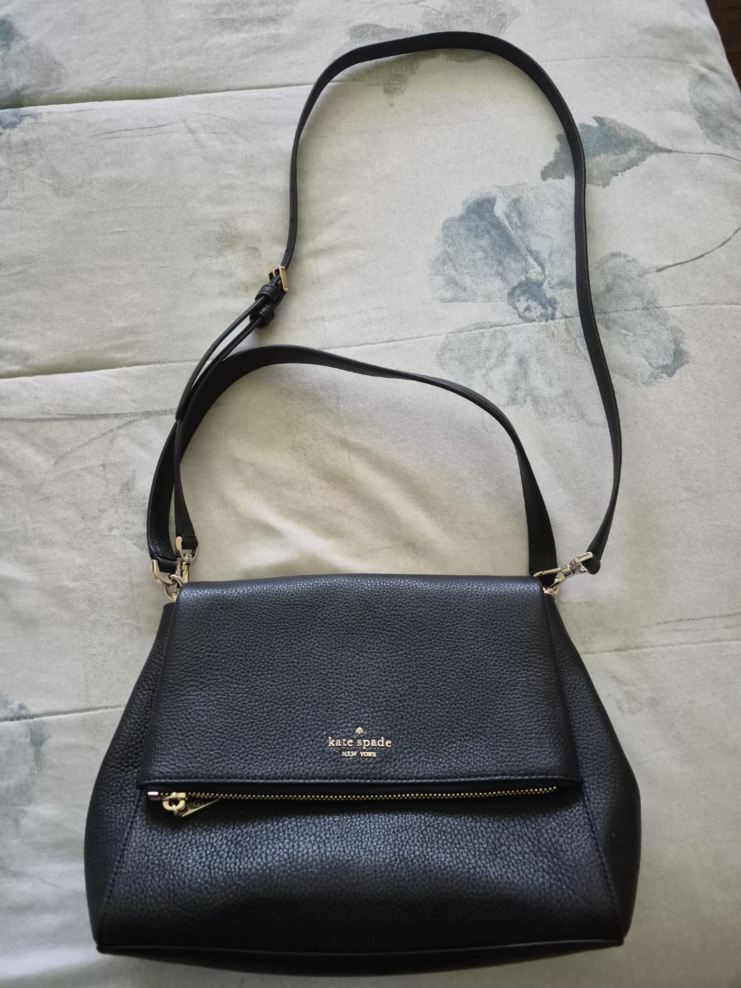 Kate Spade Black Leila Medium Leather Shoulder Bag