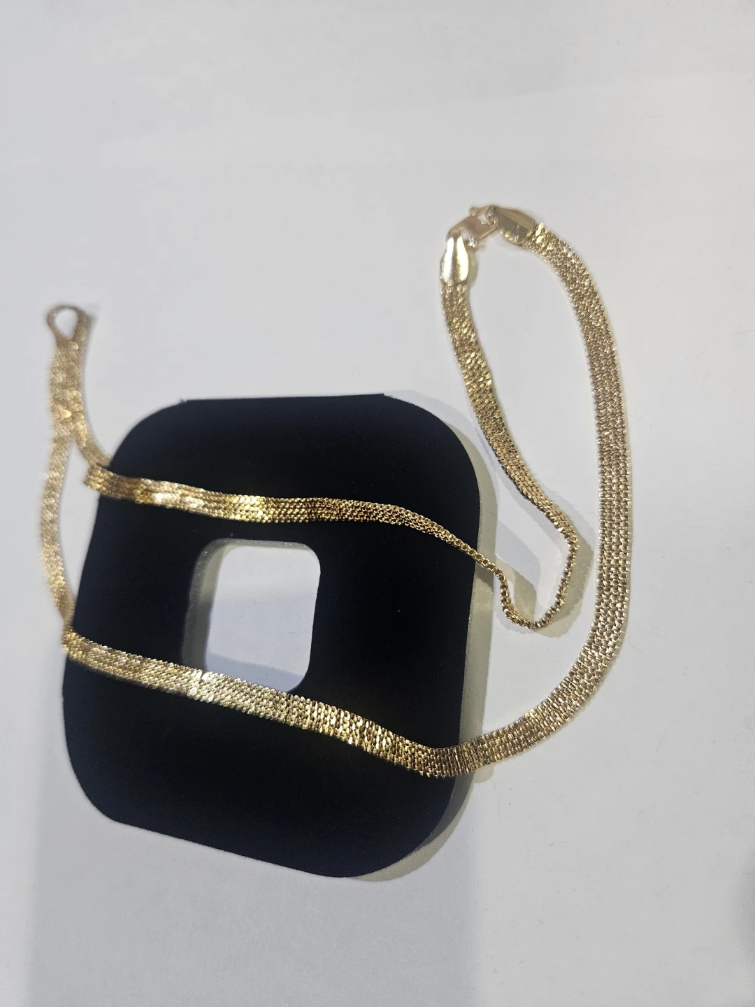 Gold-coloured necklace 24 k Gold plated - photo 2