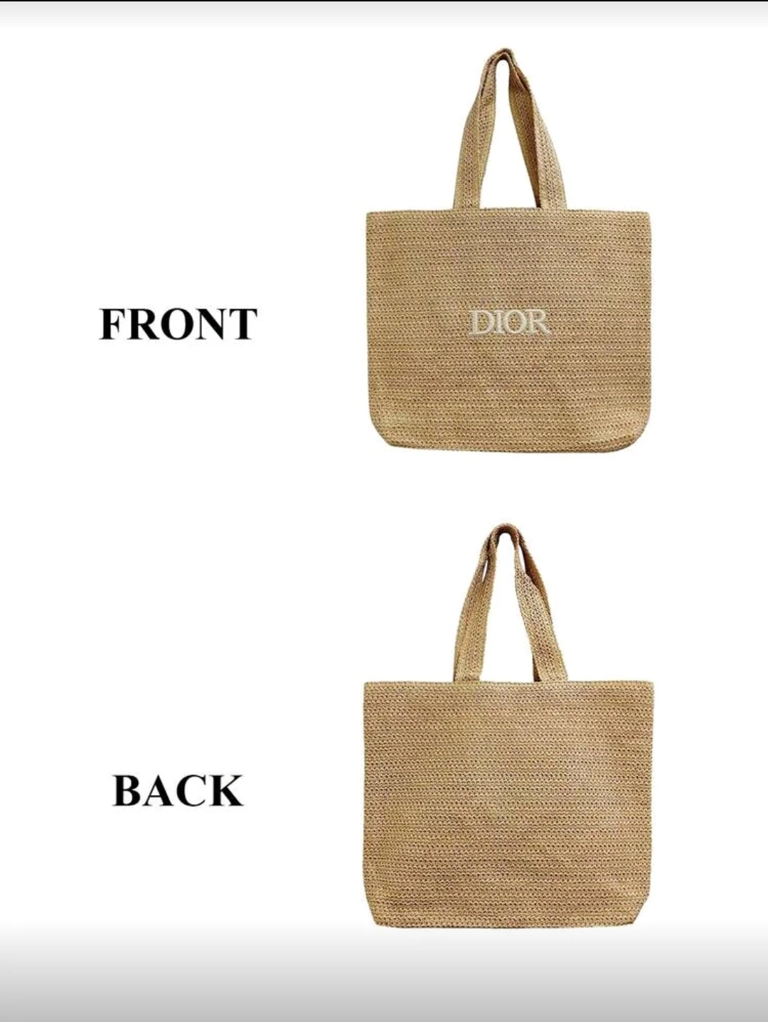 Dior Straw Tote Bag - photo 3