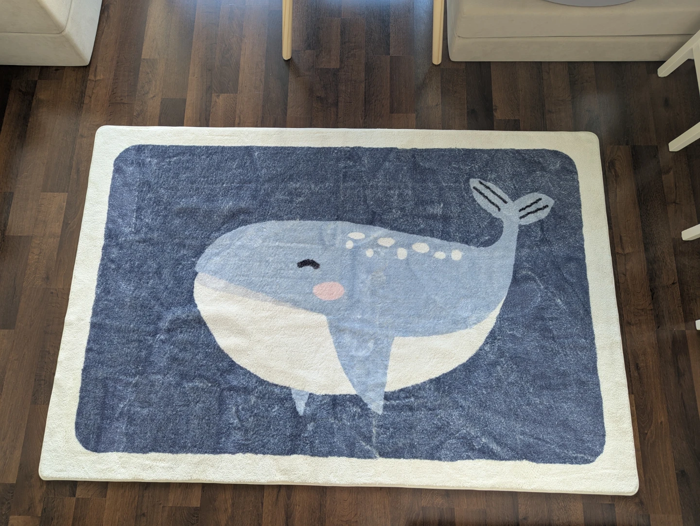 Whale Pattern Kids Rug - 35" x 59"