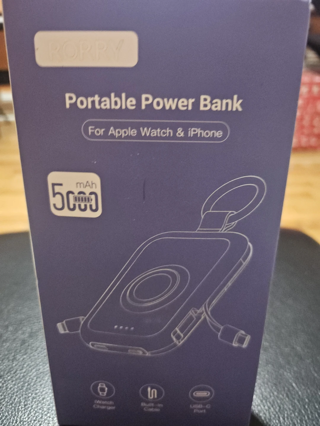 Rorry Portable Power Bank for Apple Watch & iPhone - New