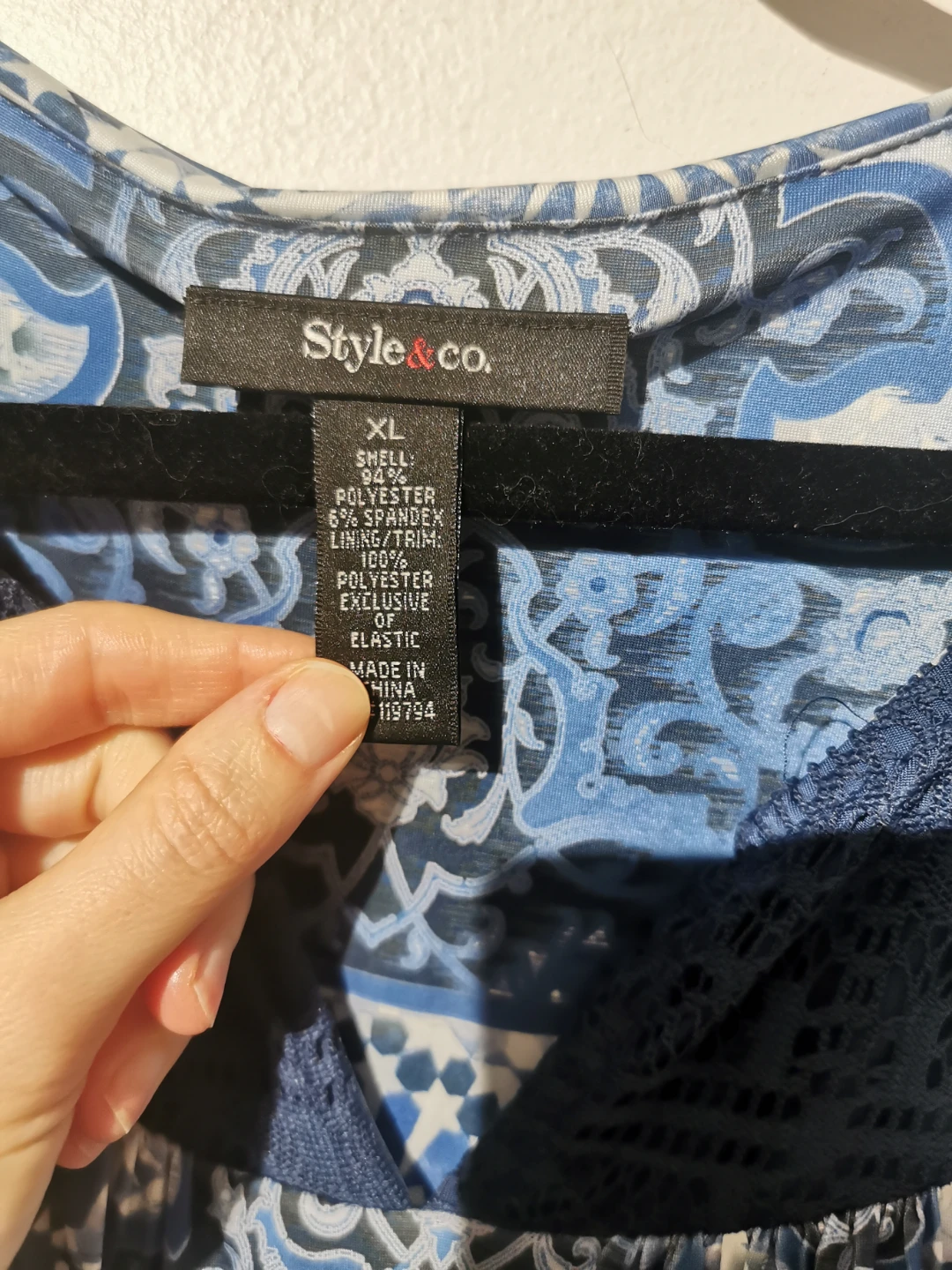 Style&co. Blue Patterned Dress - XL - photo 5