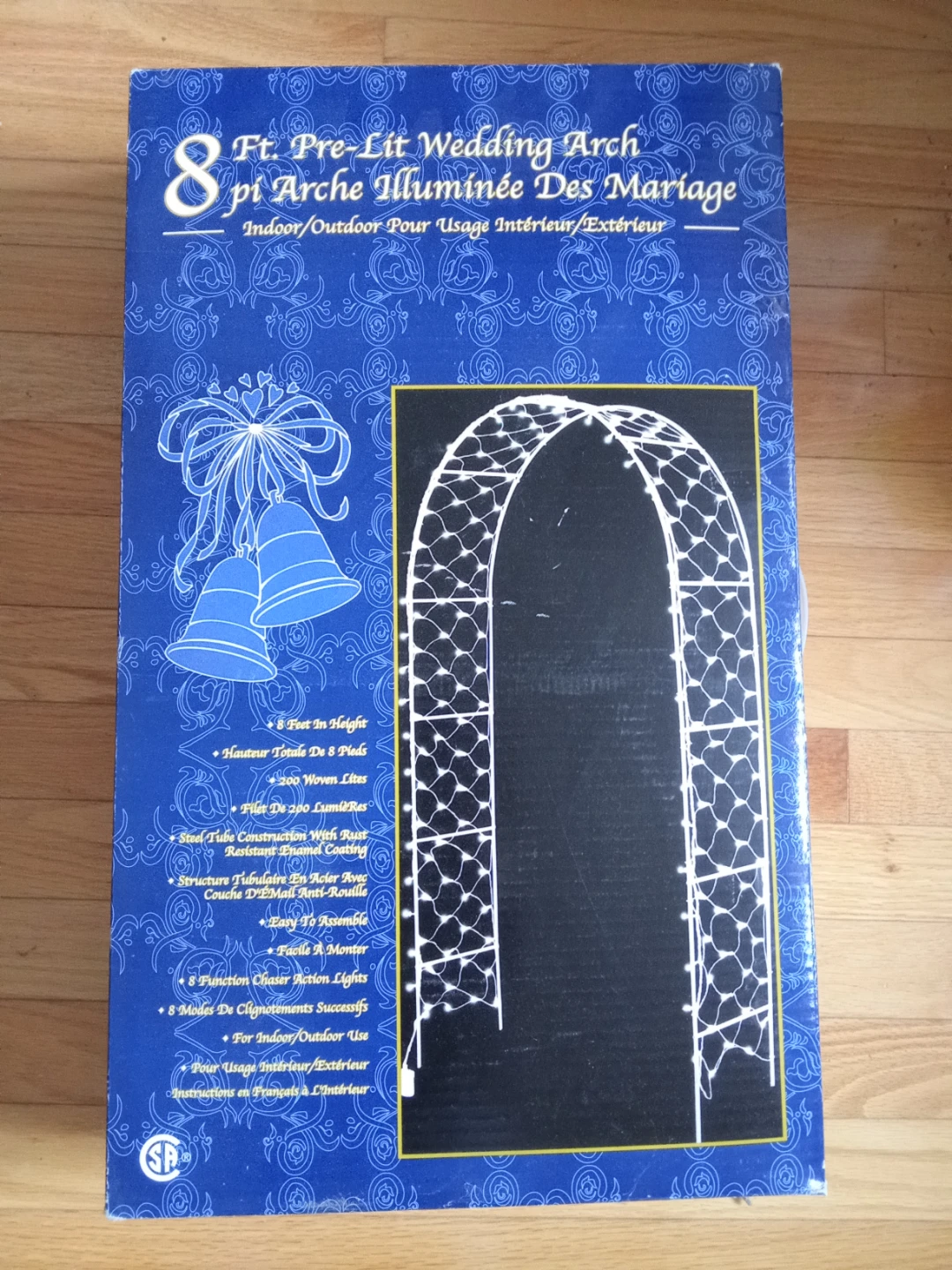 8 Ft. Pre-Lit Wedding Arch - Indoor/Outdoor