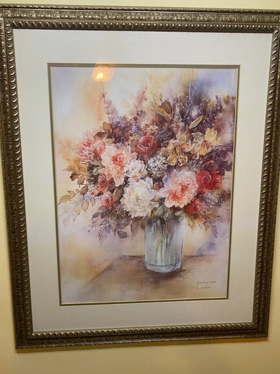 Framed Floral Print by Gloria Levine