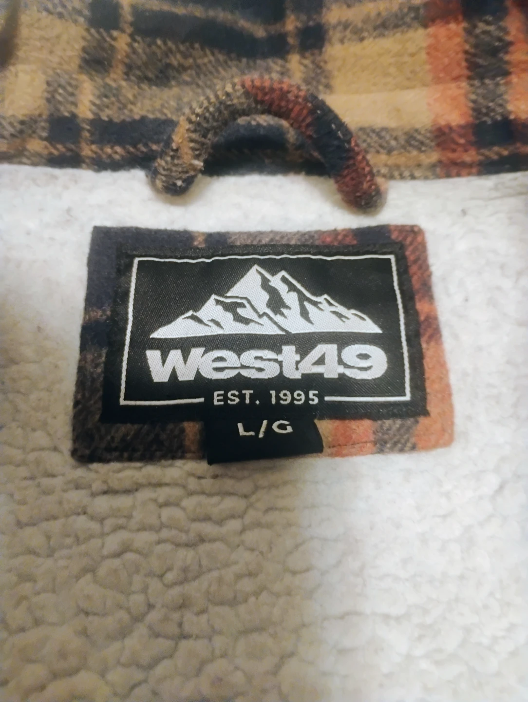 West49 Sherpa Lined Flannel Shirt Jacket - Size L - photo 2