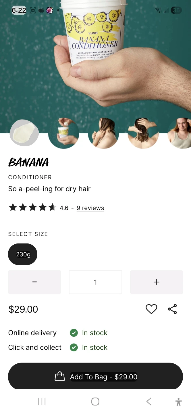 Lush Banana Conditioner 230g