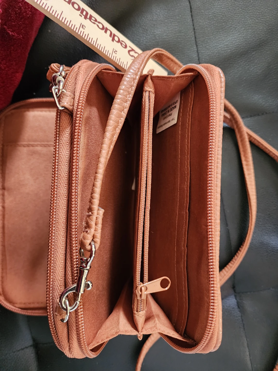 Anne Klein Brown & Blue Striped Crossbody Walle - photo 4