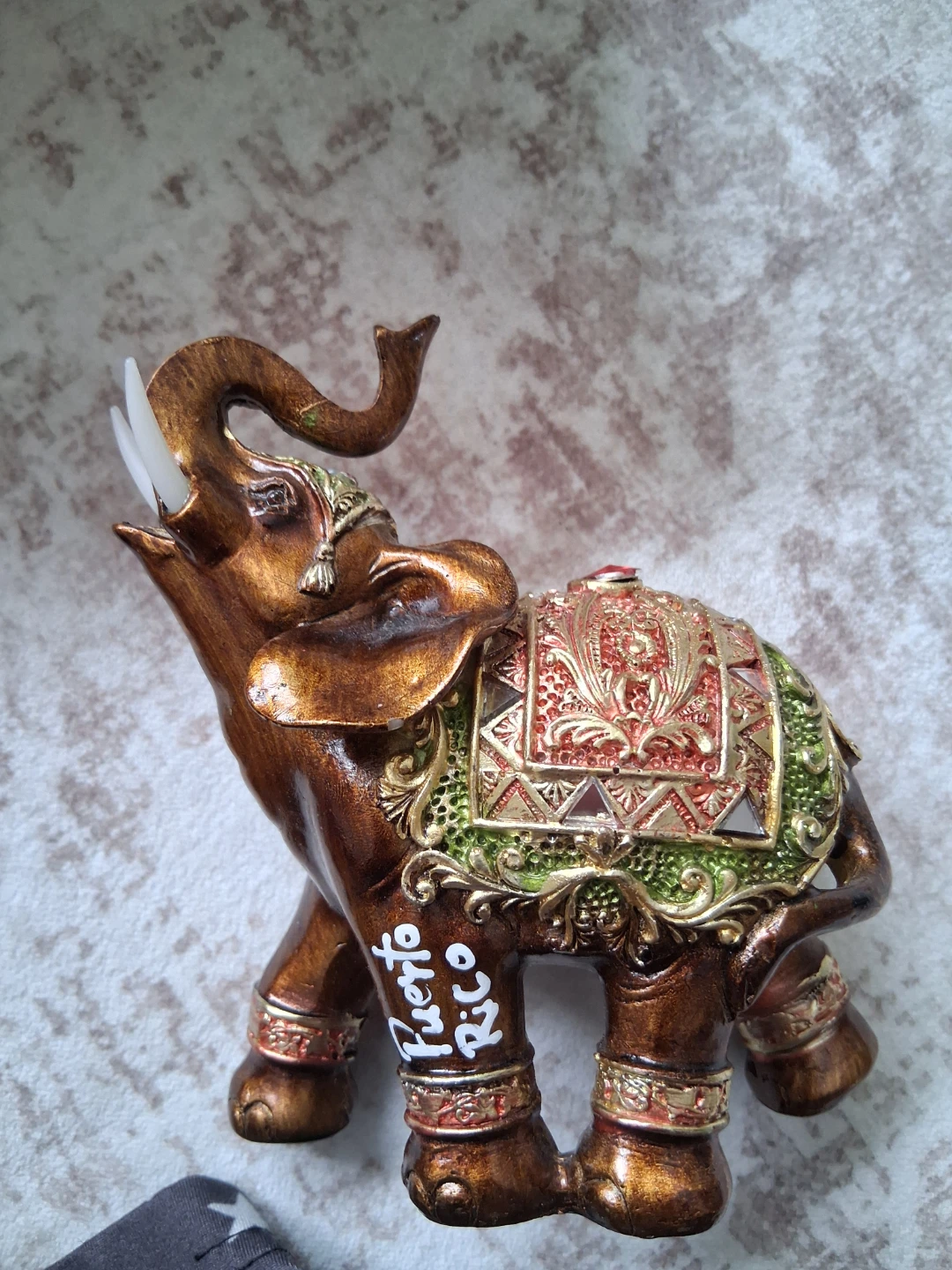 Decorative Elephant Figurine - Puerto Rico Souvenir