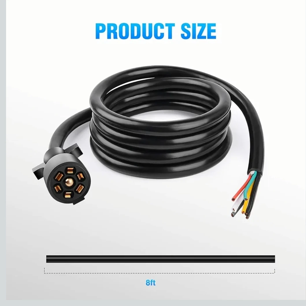 7-Way Trailer Connector - 8ft - photo 2