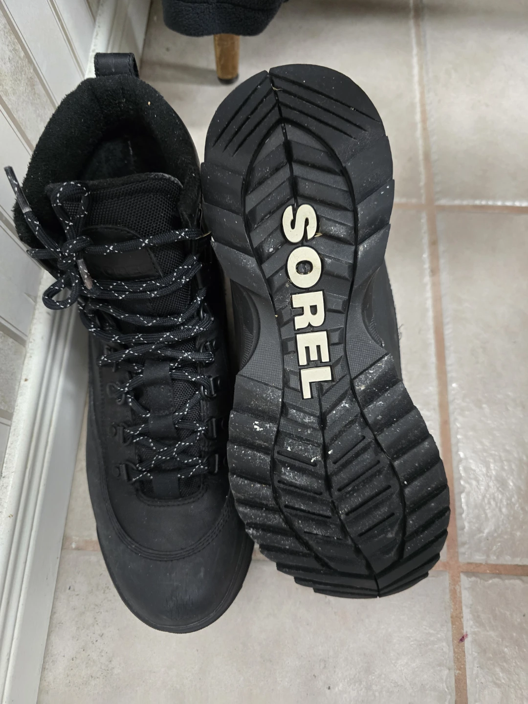 Men's Sorel Black Winter Insulated waterproof Boots size 11 - photo 2