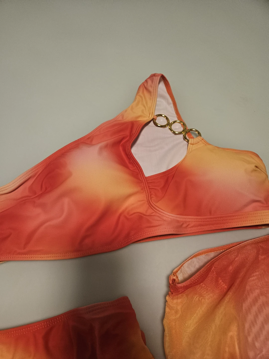 Orange Tie-Dye 3-Piece Swimsuit - Size XL- MOVING SALE! - photo 2