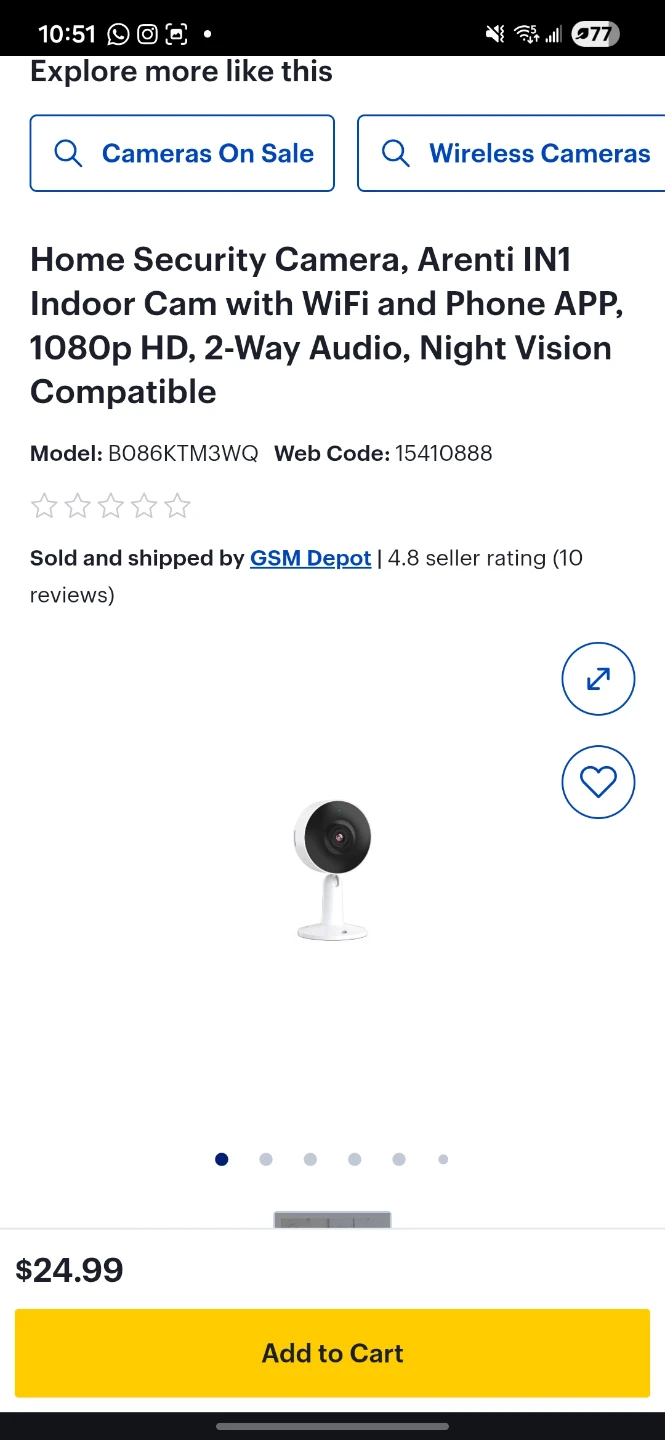 Brand new  camara security
