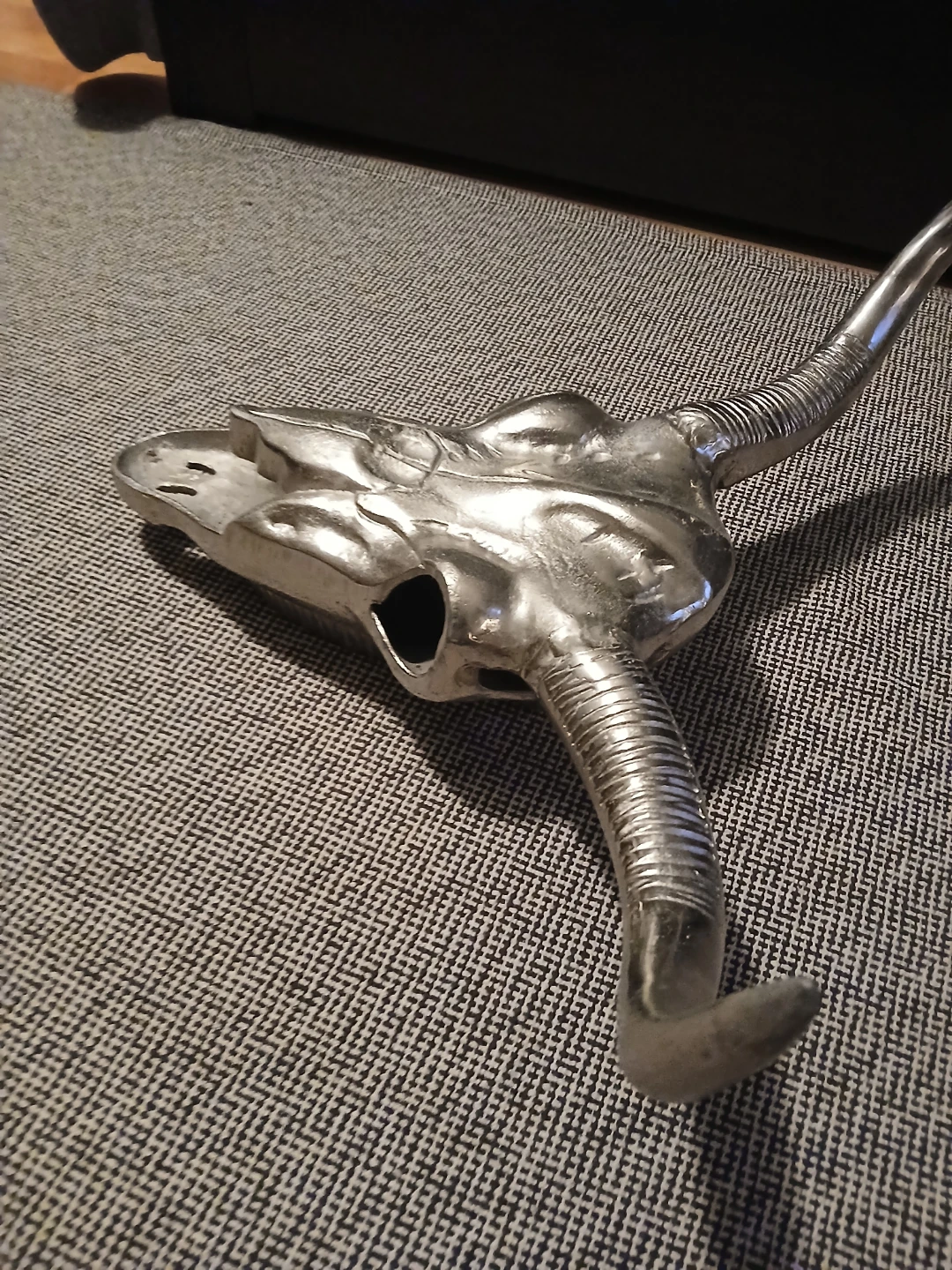 Silver Bull Skull Wall Decor - photo 2