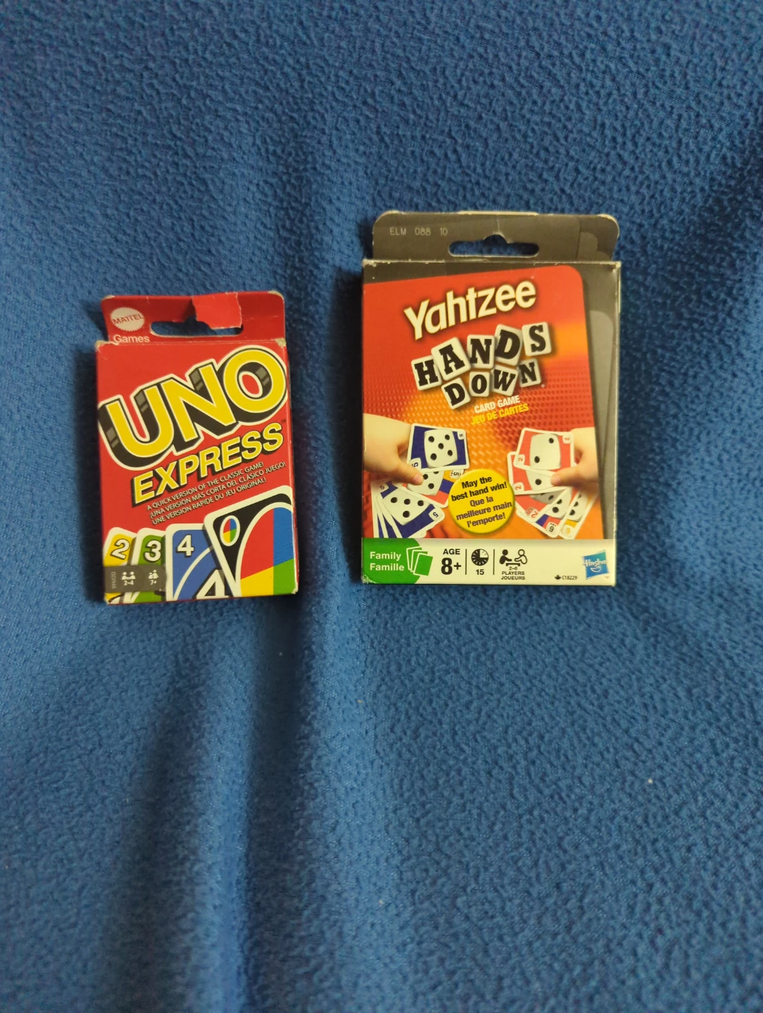 UNO Express & Yahtzee Hands Down