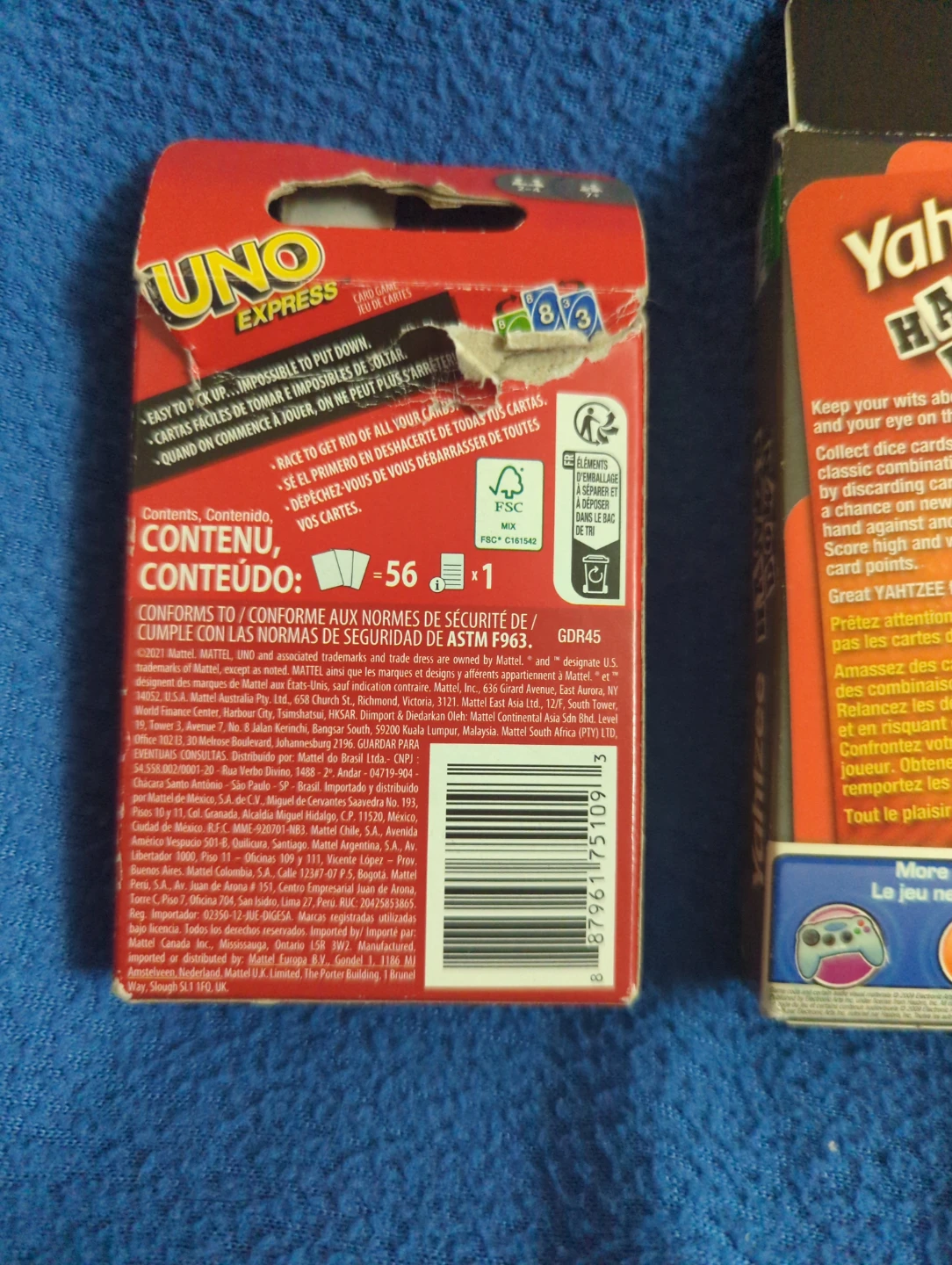 UNO Express & Yahtzee Hands Down - photo 2
