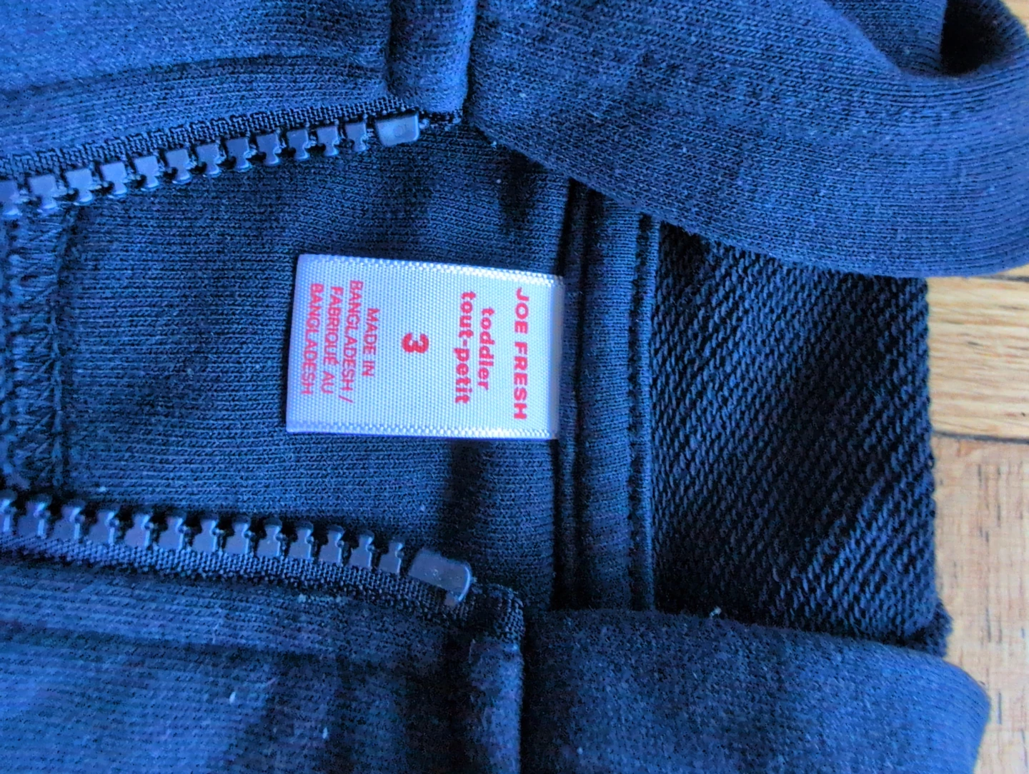 Joe Fresh Toddler Size 3 Navy Zip-Up Hoodie - photo 2