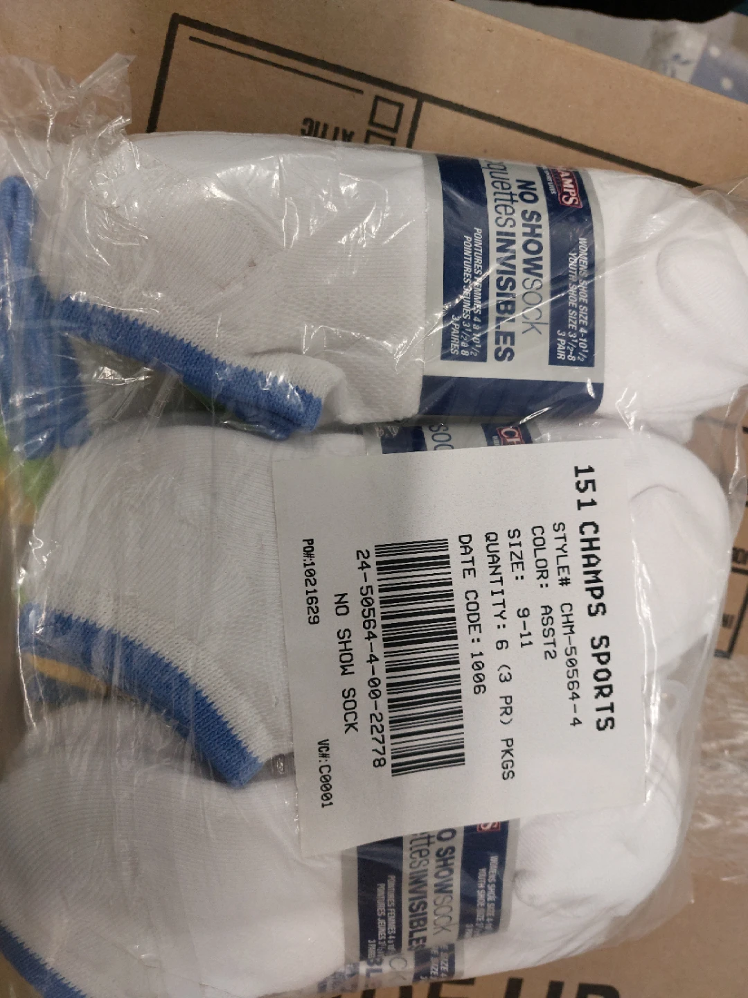 Champs Sports No Show Socks, Size 9-11 - photo 2