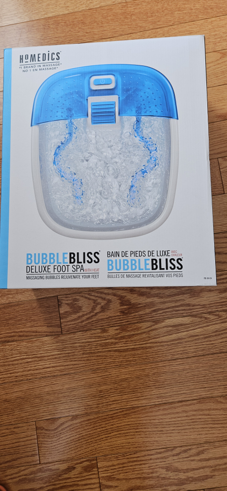 Homedics Bubble Bliss Deluxe Foot Spa - New in Box! - photo 2
