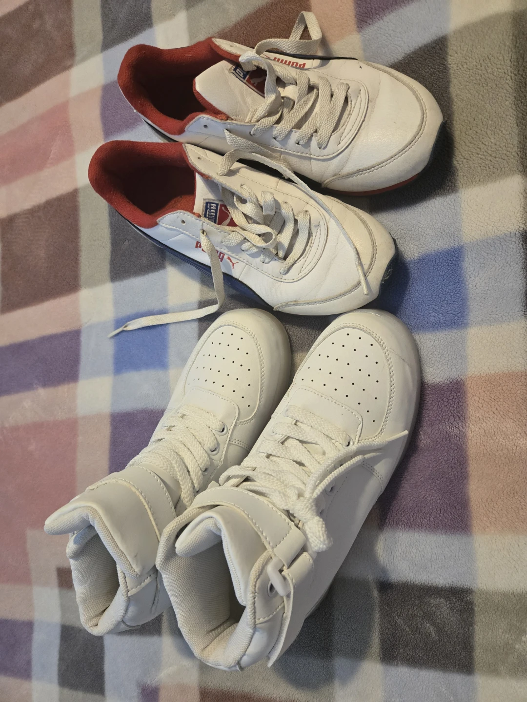 Puma White Red Blue Sneakers