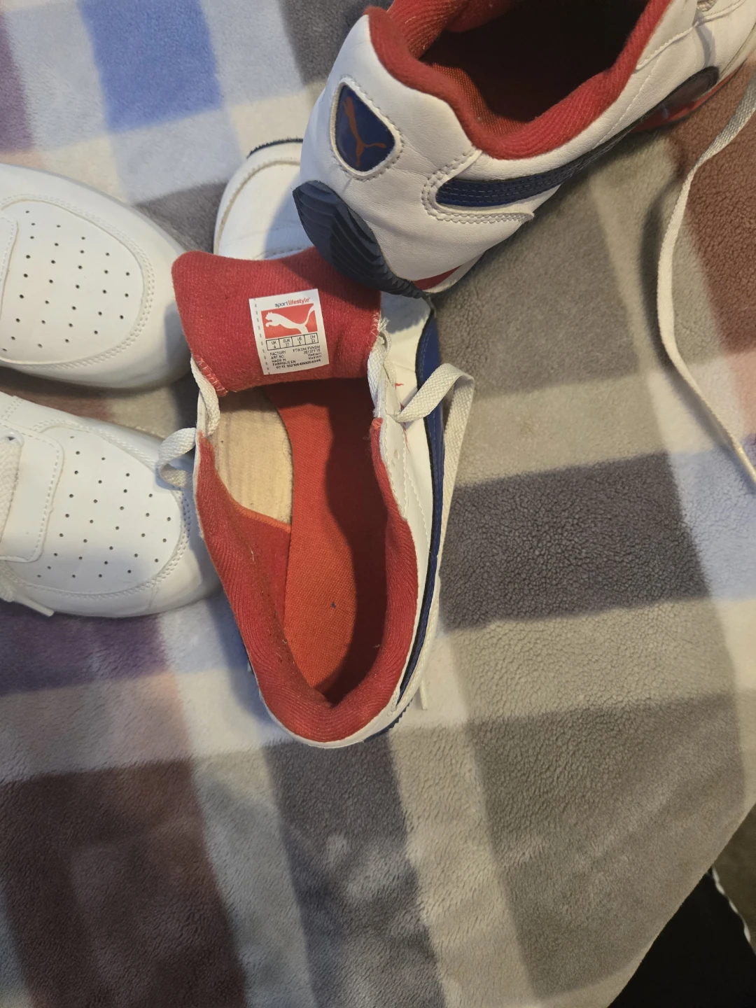 Puma White Red Blue Sneakers - photo 2