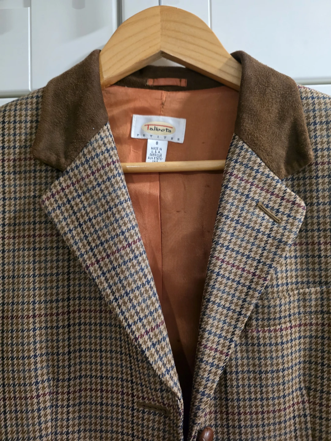 Talbots Plaid Wool Blazer - Size 8 - photo 3