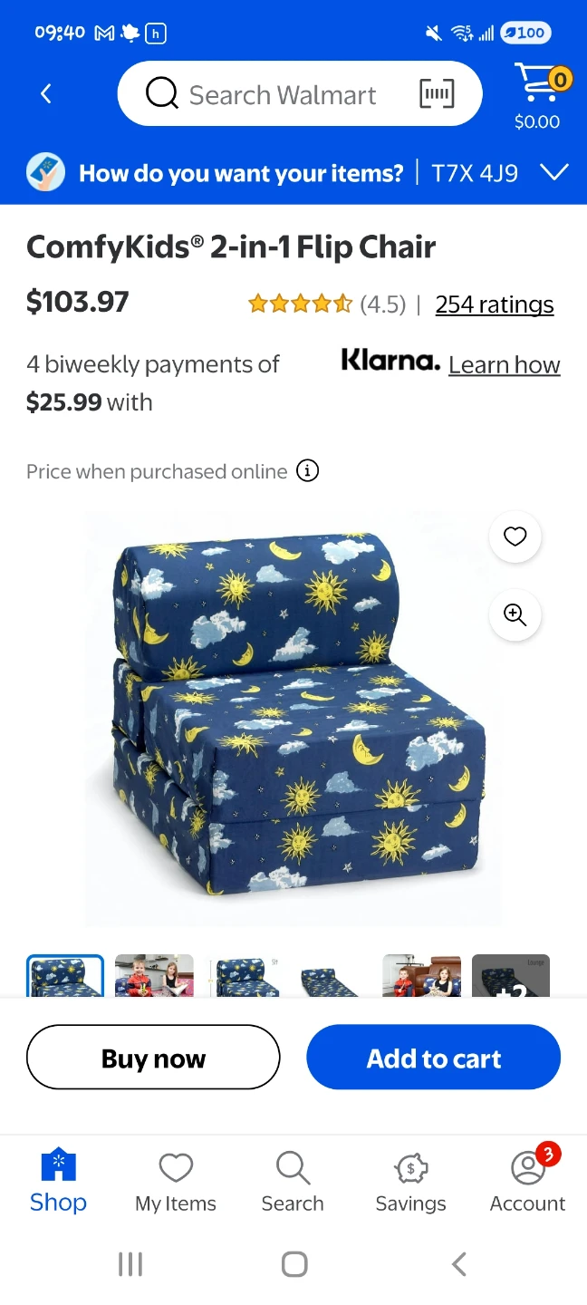 ComfyKids 2-in-1 Flip Chair - Rainbow Tie Dye - photo 3
