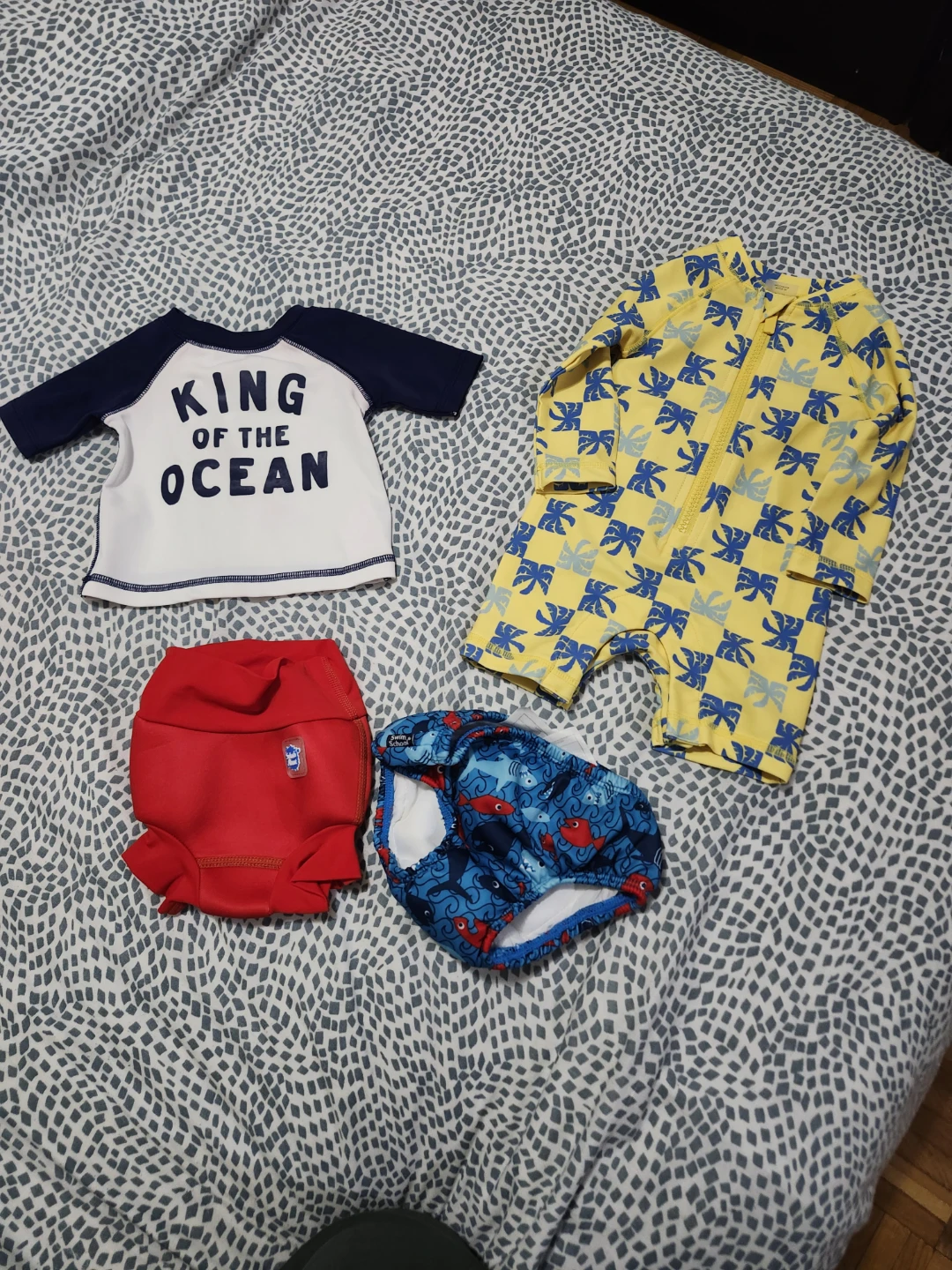 Baby Swim Bundle: Rash Guard, Swim Diapers, Shirt