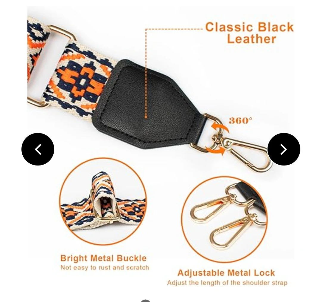 Wide Crossbody Shoulder Bag Strap - photo 5