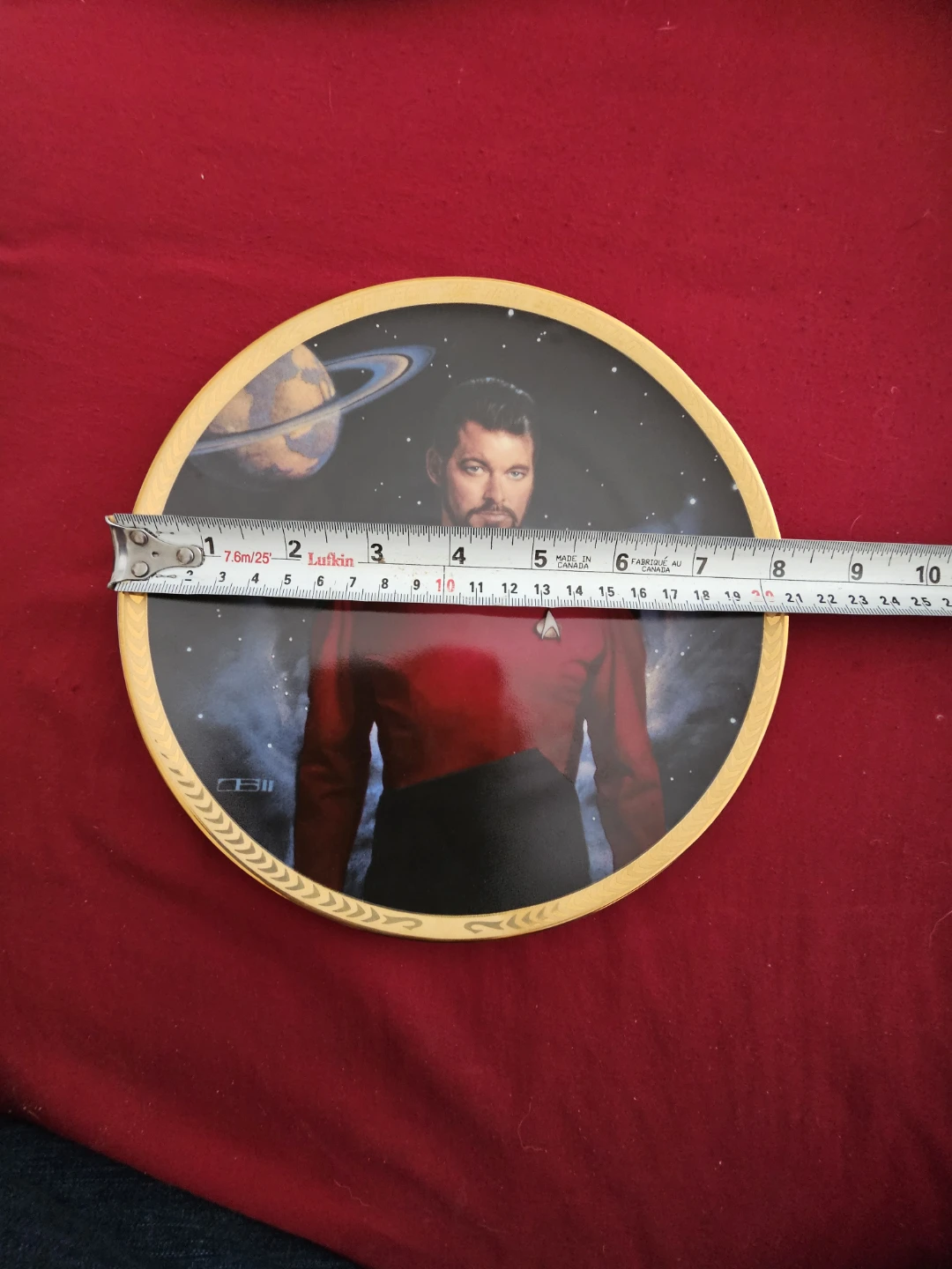 Star Trek Commander Riker Plate - Hamilton Collection - photo 4