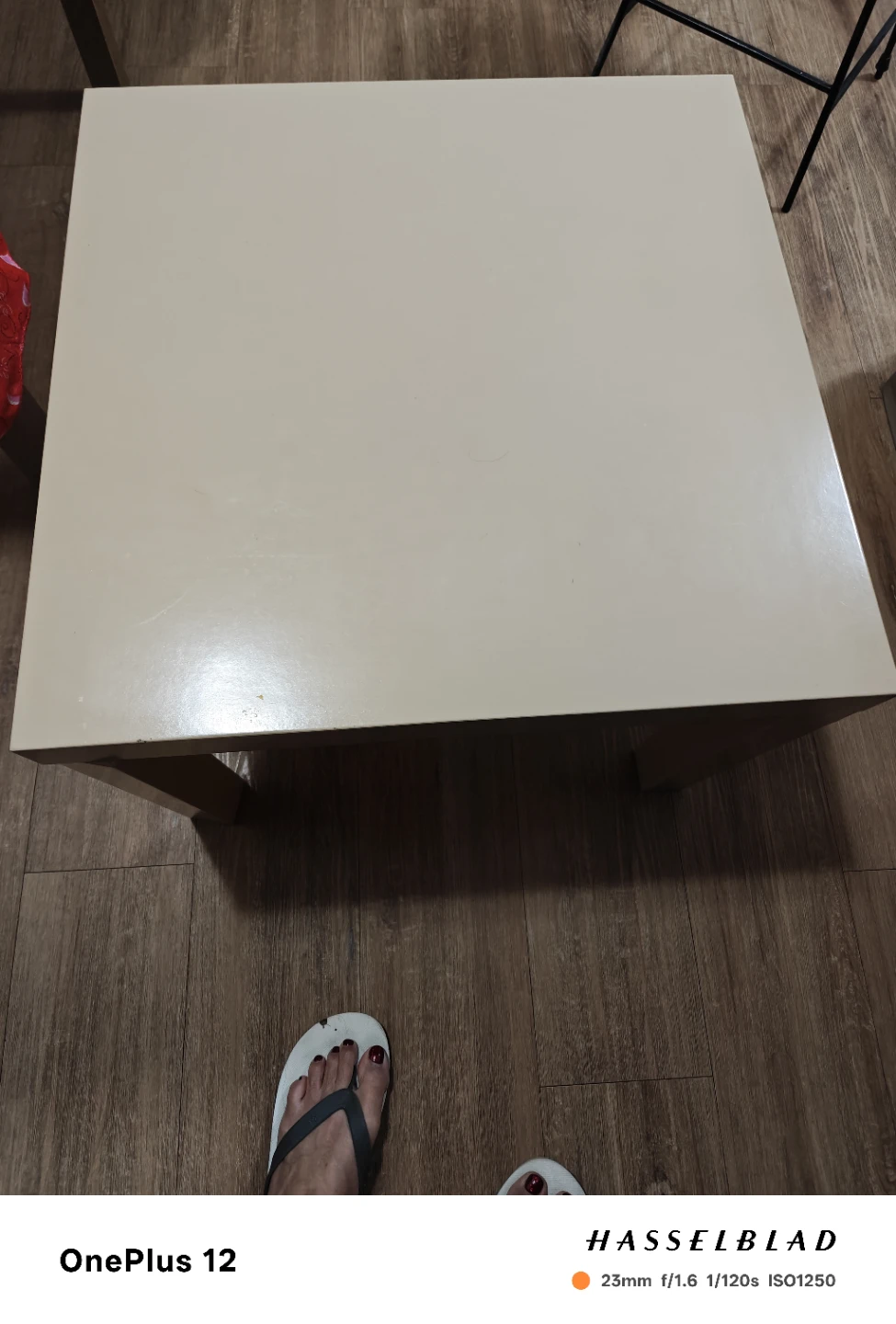 Light Beige Square Coffee Table