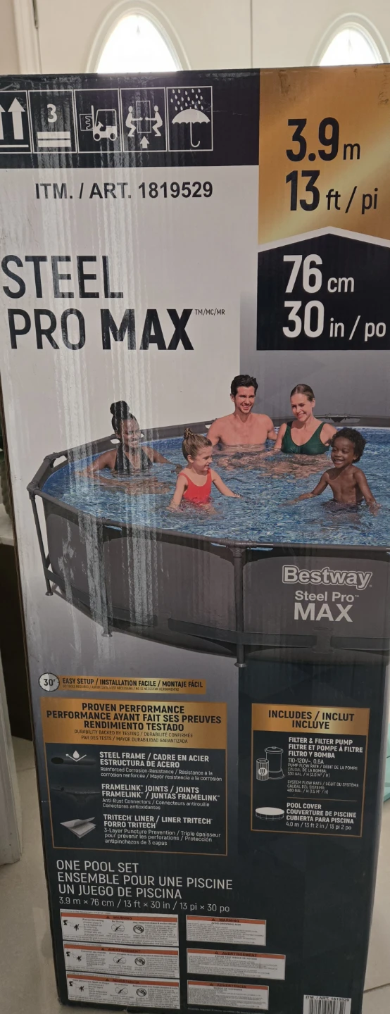 Bestway Steel Pro Max 13ft x 30in Pool Set - NEW - photo 2