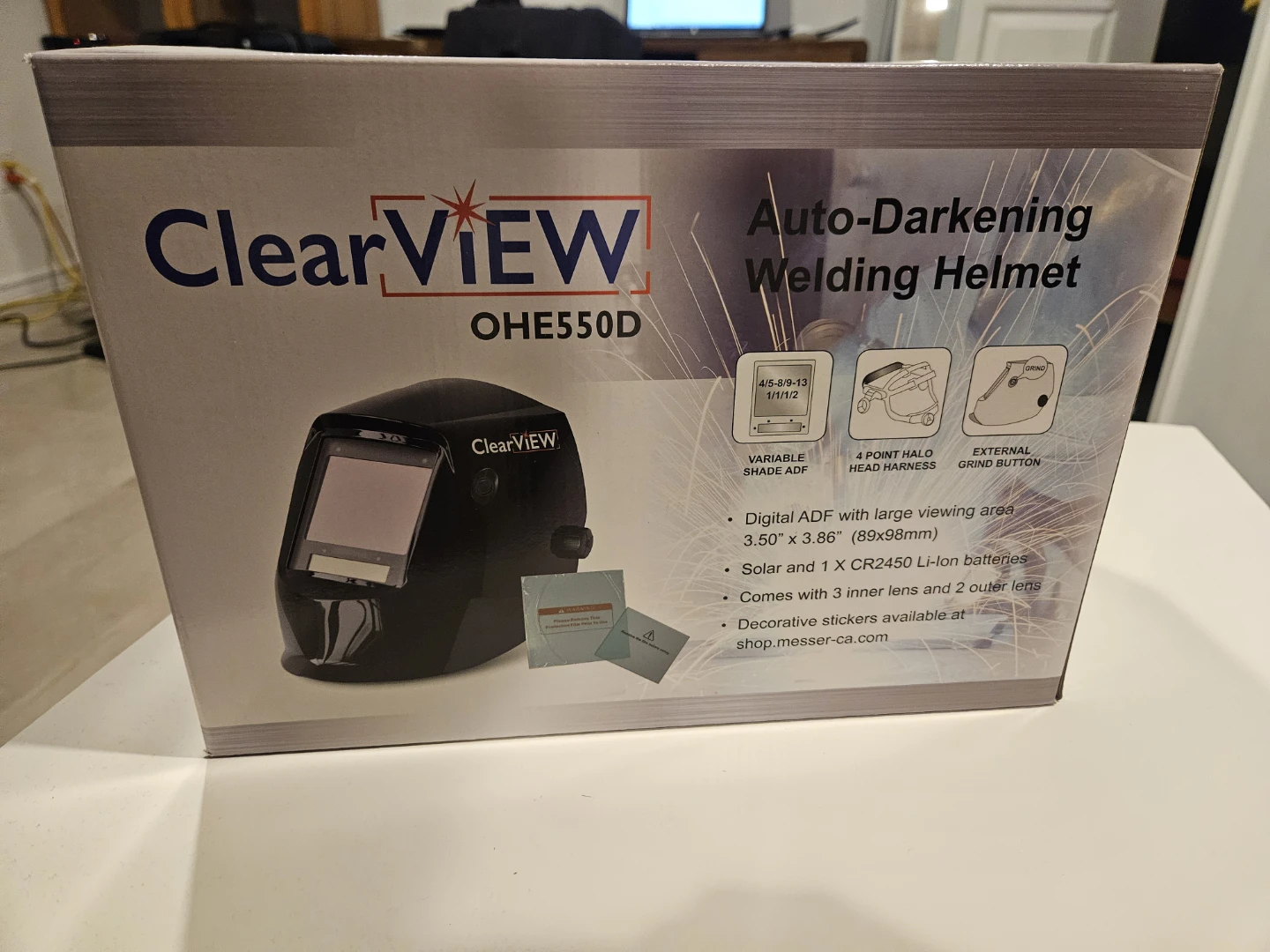 ClearVIEW OHE550D Auto-Darkening Welding Helmet - New