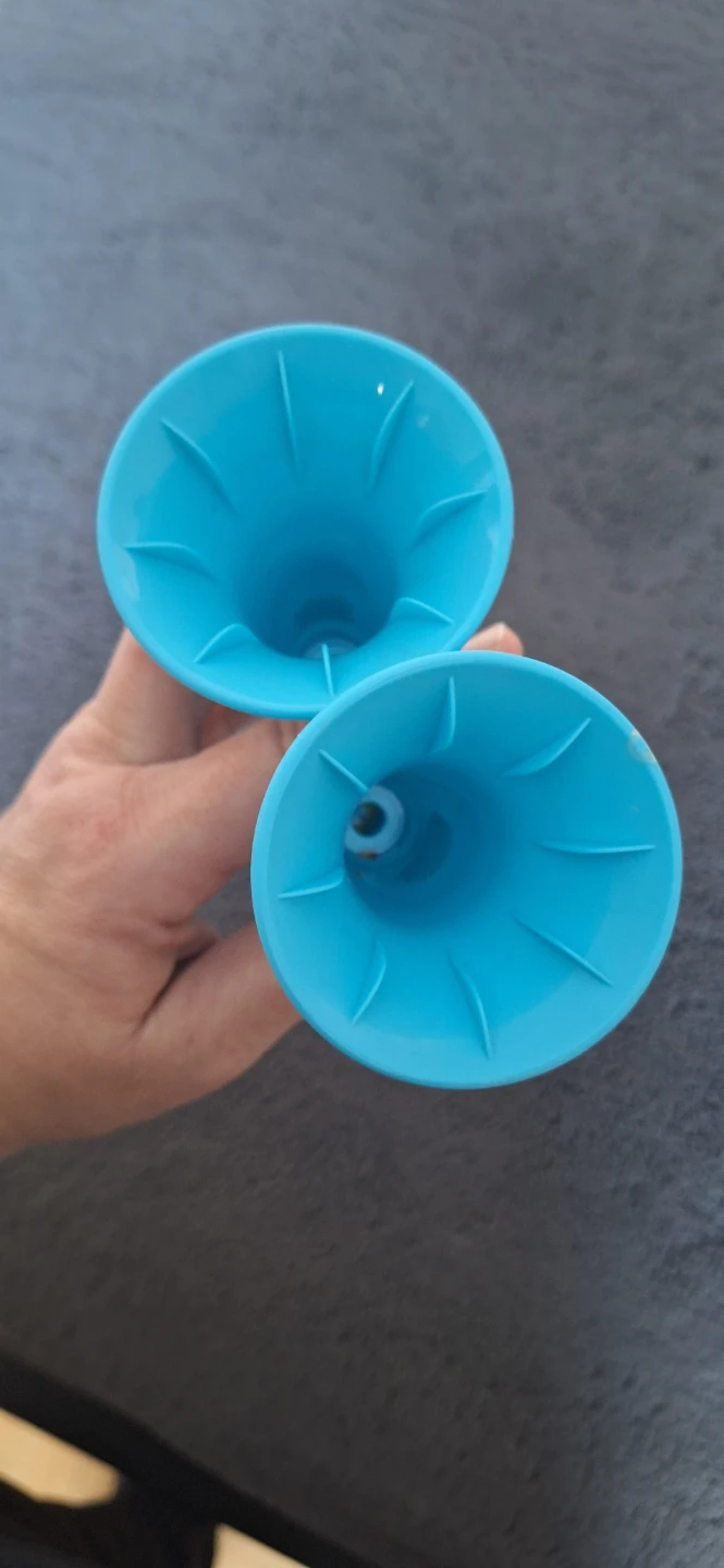 2 Blue Ice Cream Holder/Sipper - photo 2