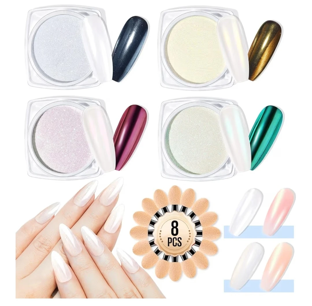 🧡Metallic Mirror Nail Powder Kit