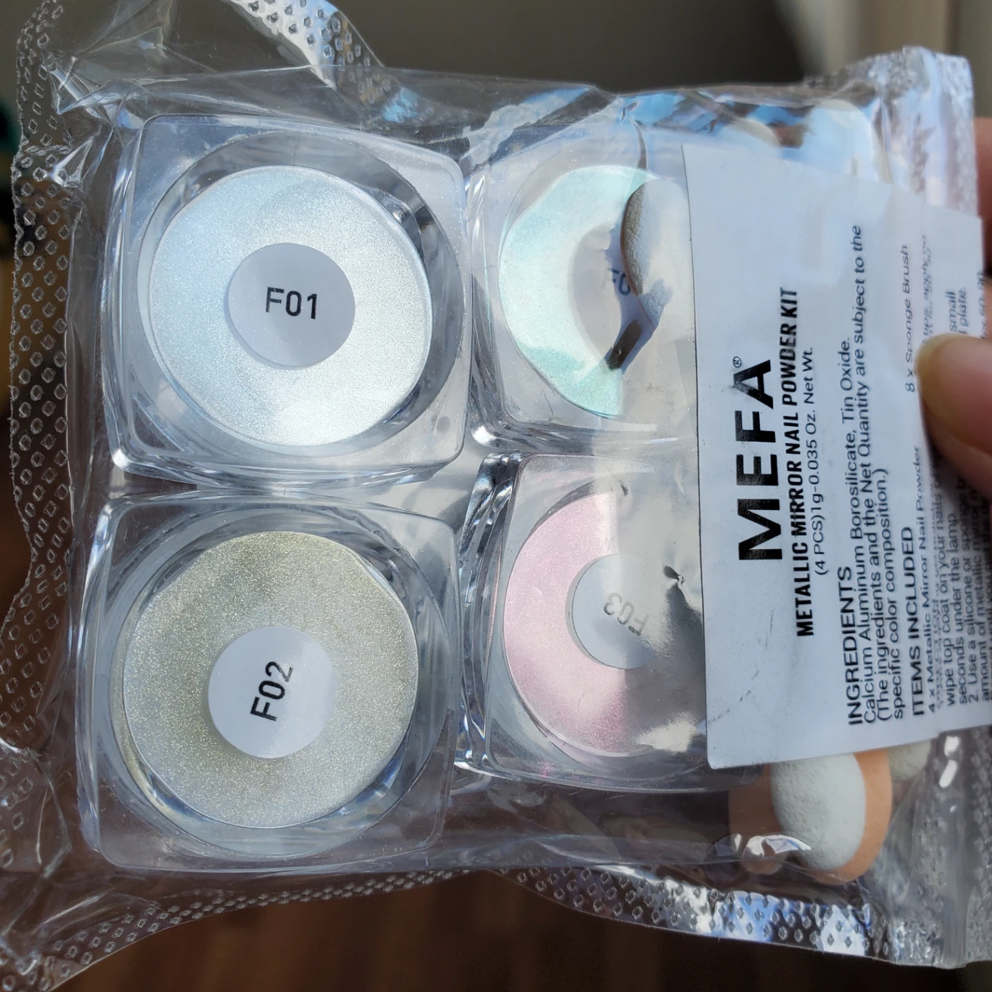 🧡Metallic Mirror Nail Powder Kit - photo 2