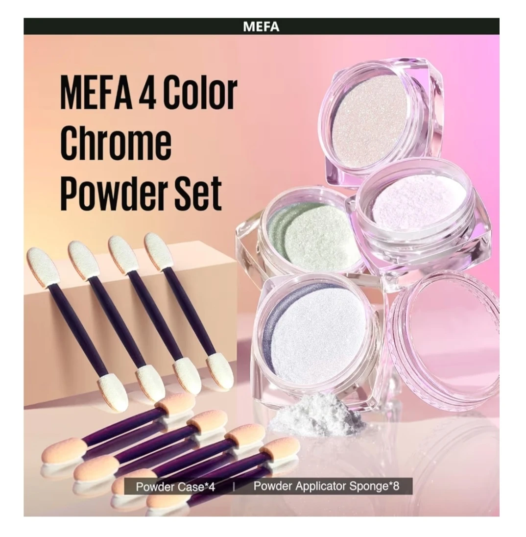 🧡Metallic Mirror Nail Powder Kit - photo 4