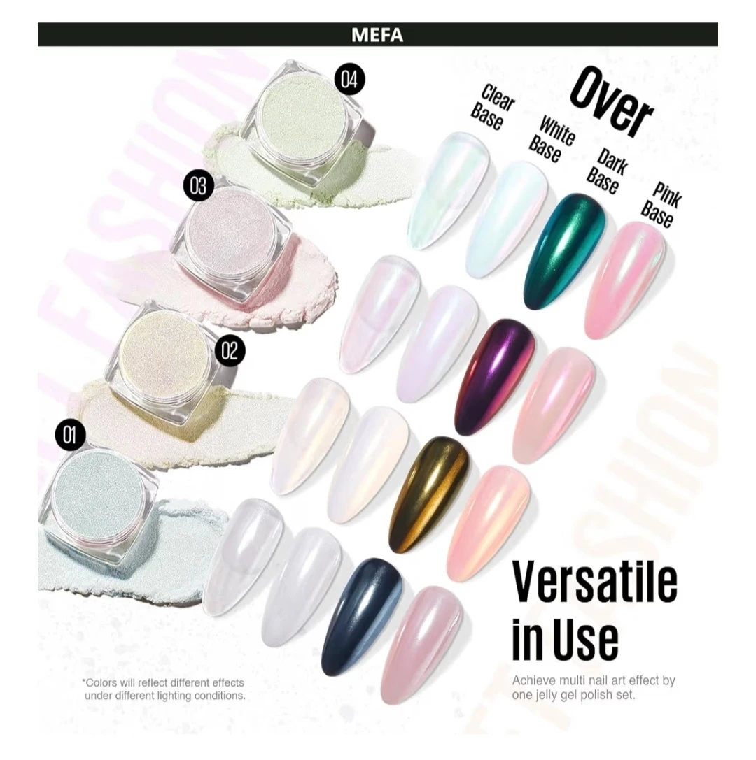🧡Metallic Mirror Nail Powder Kit - photo 5