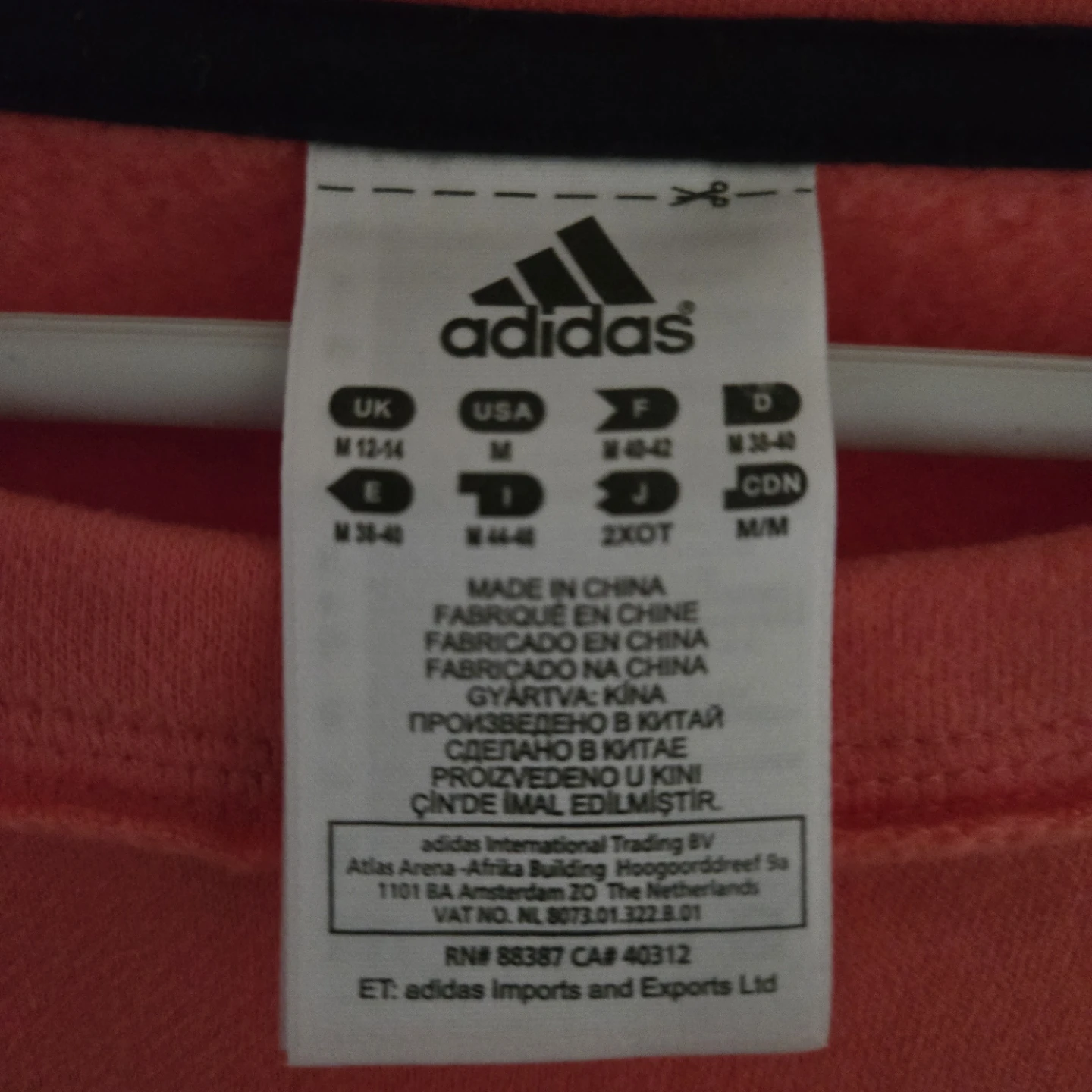 Adidas Coral Cropped Crewneck - Size M - photo 4