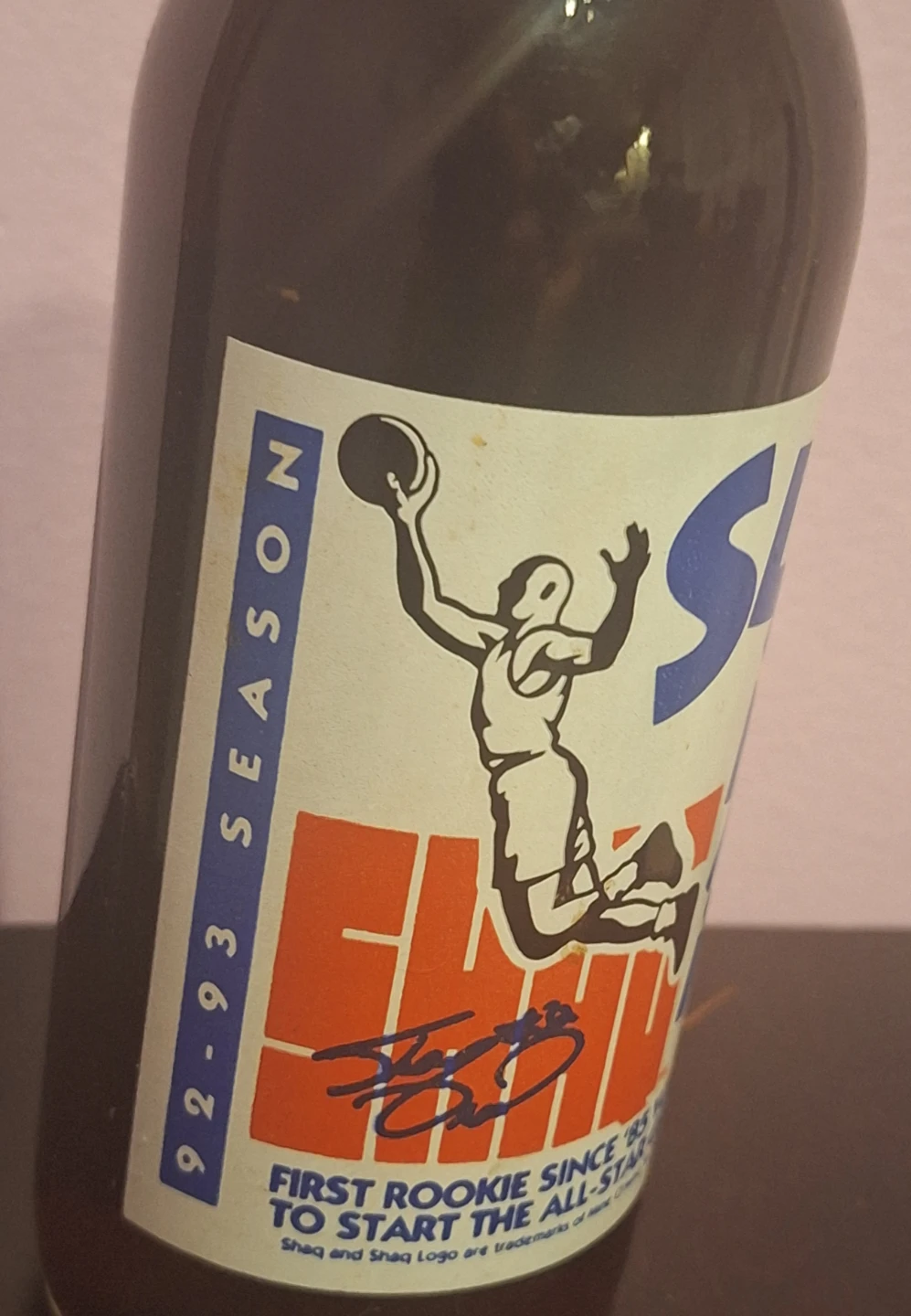 Vintage Unopened Pepsi Long Neck "Slammin Shaq" bottle - photo 3