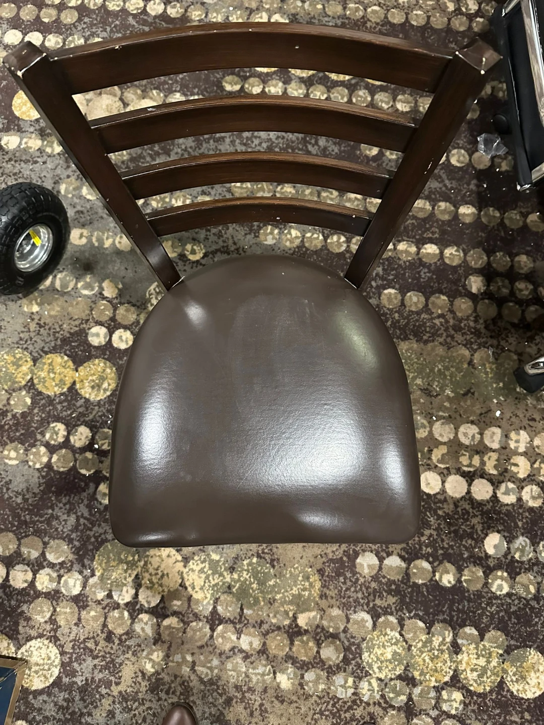 Wooden Dining Chair with Padded Seat