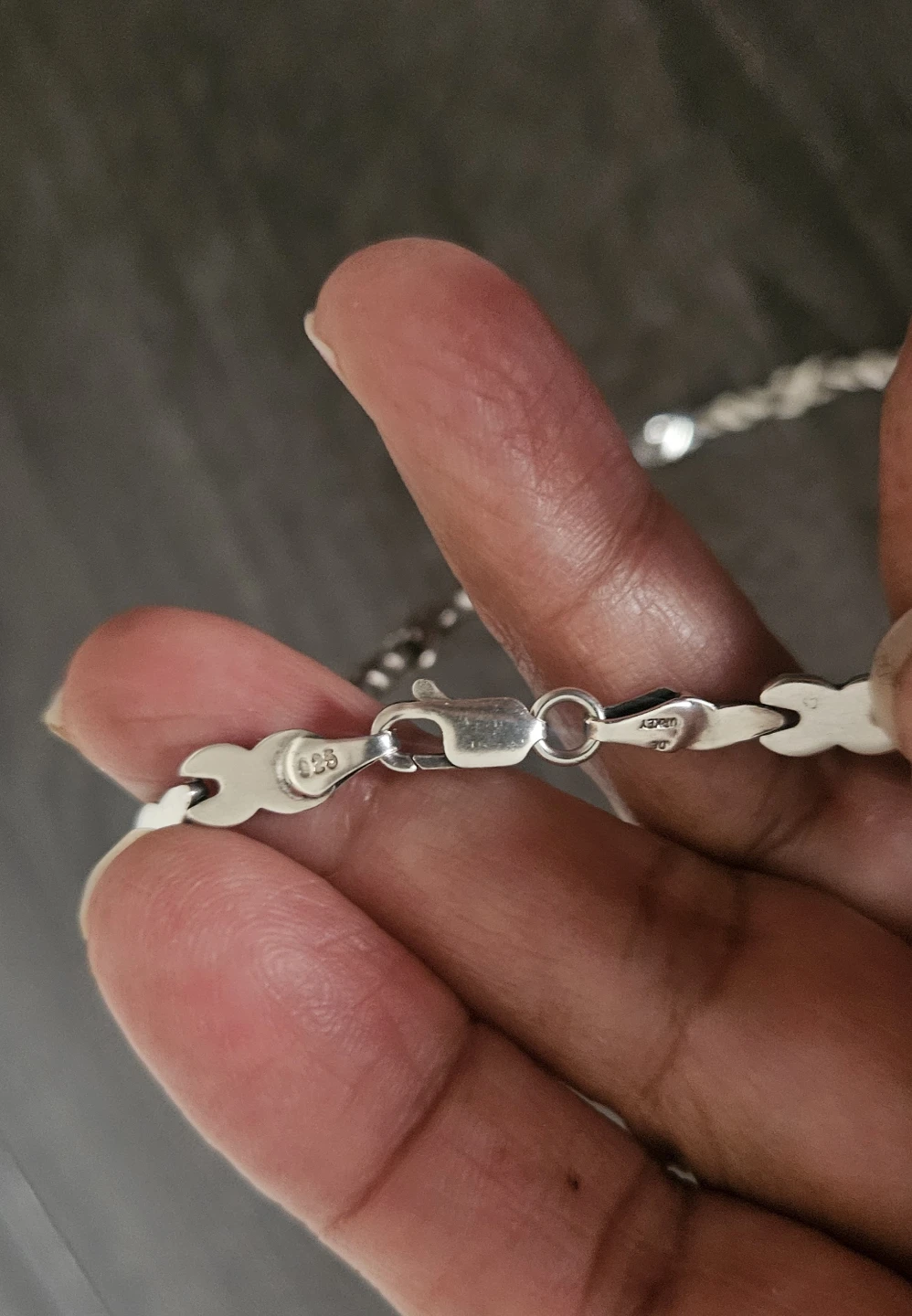 Sterling Silver "XOXO" Link Chain Necklace - photo 2