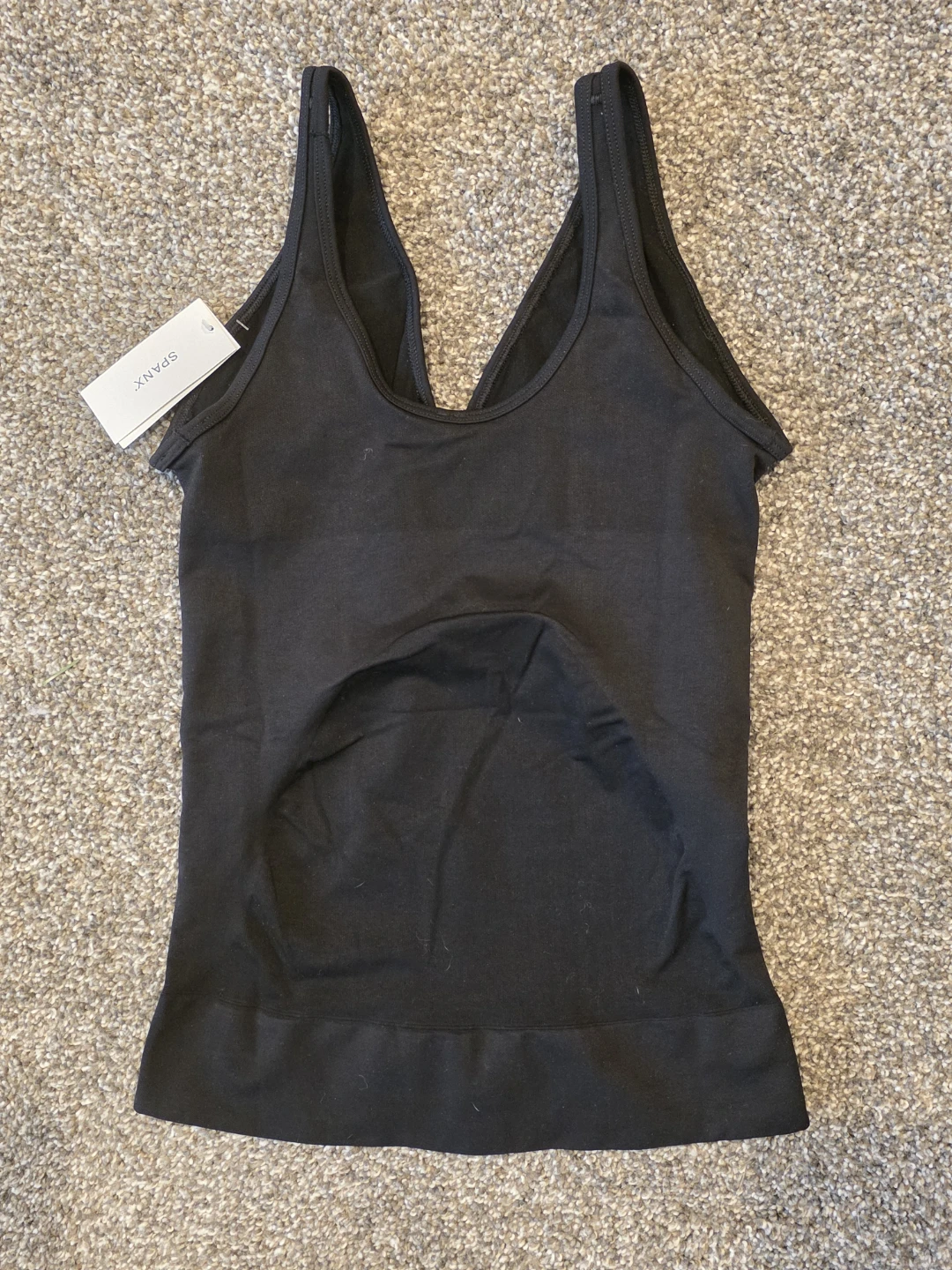SPANX Black Compression Tank Top - Size L