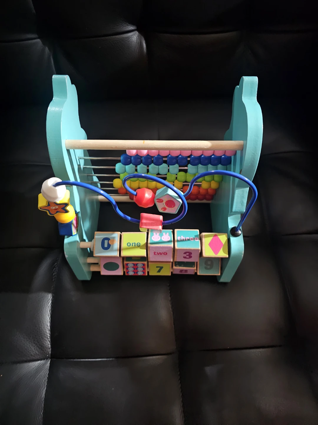 Wooden Abacus Bead Maze Toy - photo 2