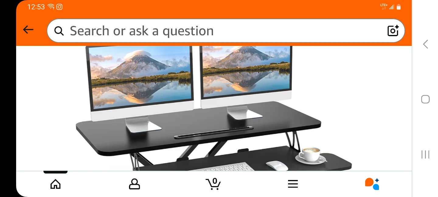 Adjustable Standing Desk Converter - photo 2