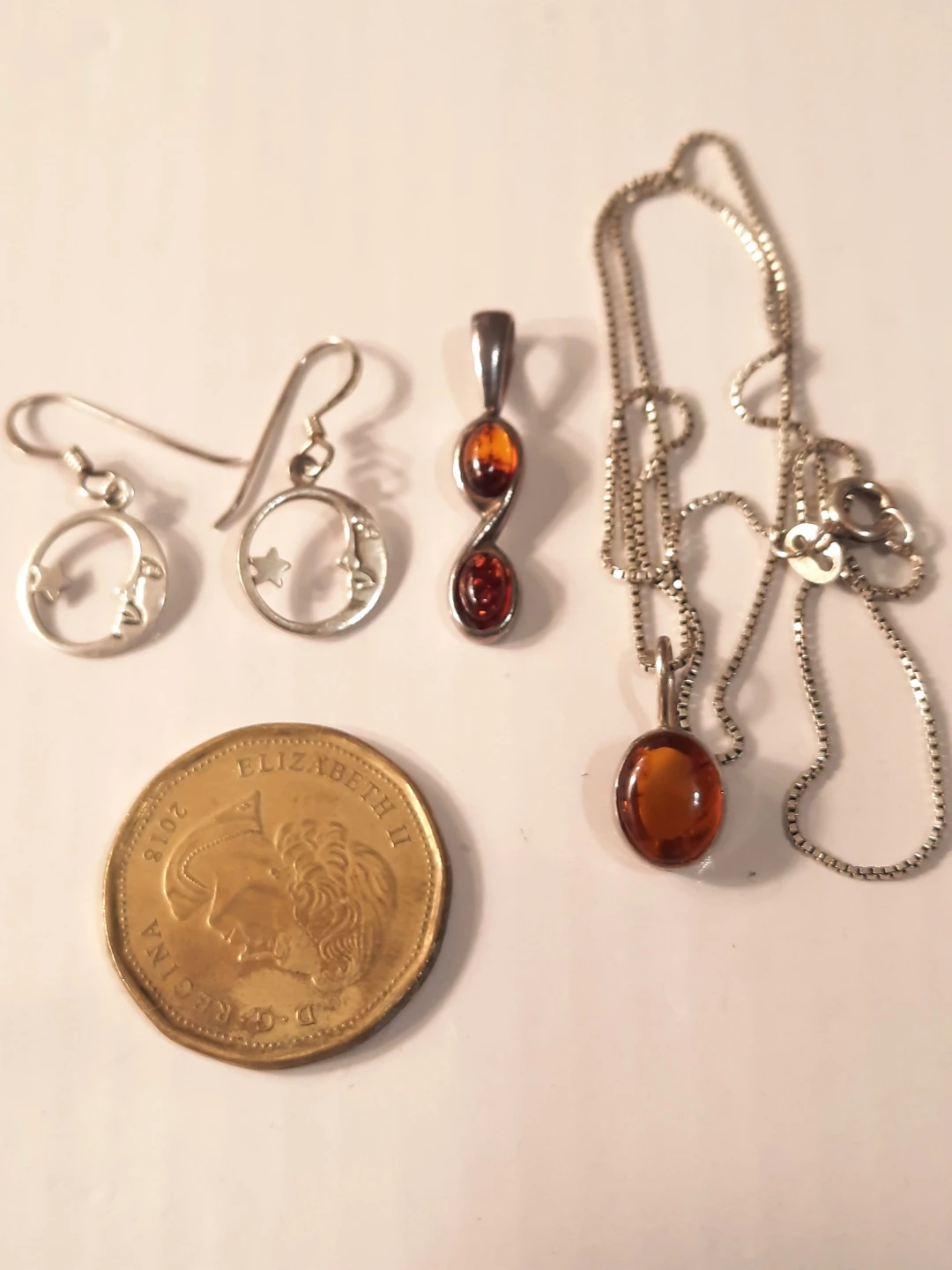 Silver 925 lot with amber - photo 5