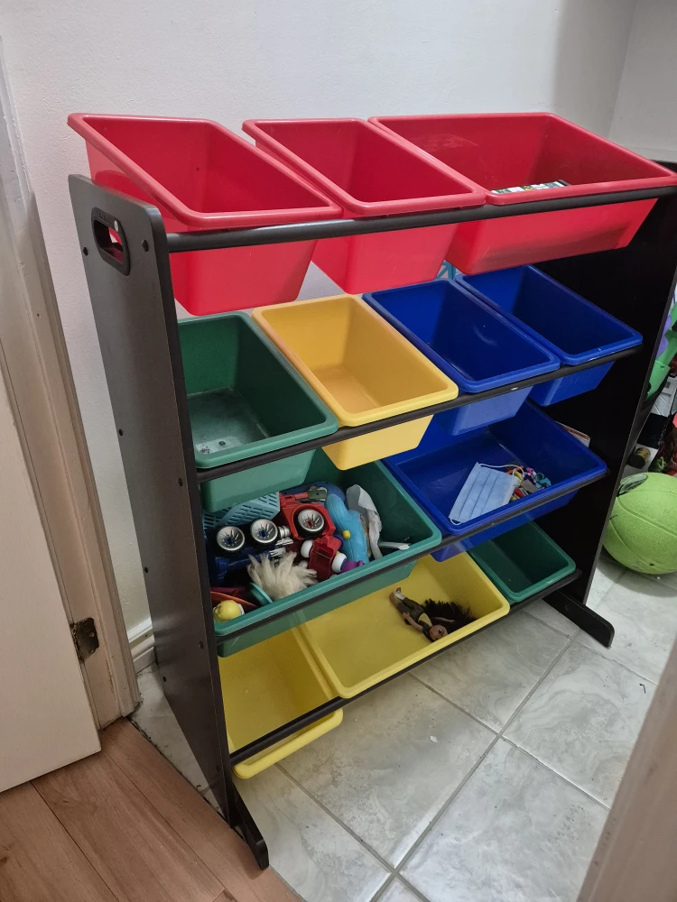 Toy Organizer with Storage Bins