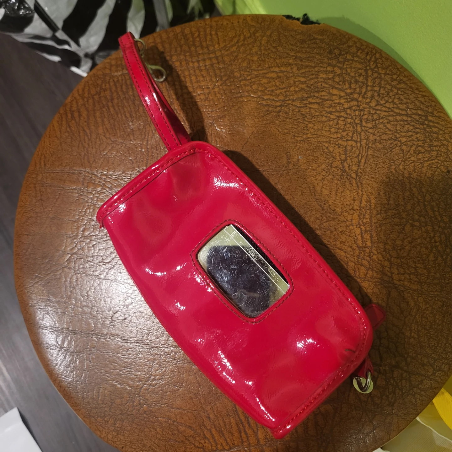 Nine West Red Patent Clutch Wallet