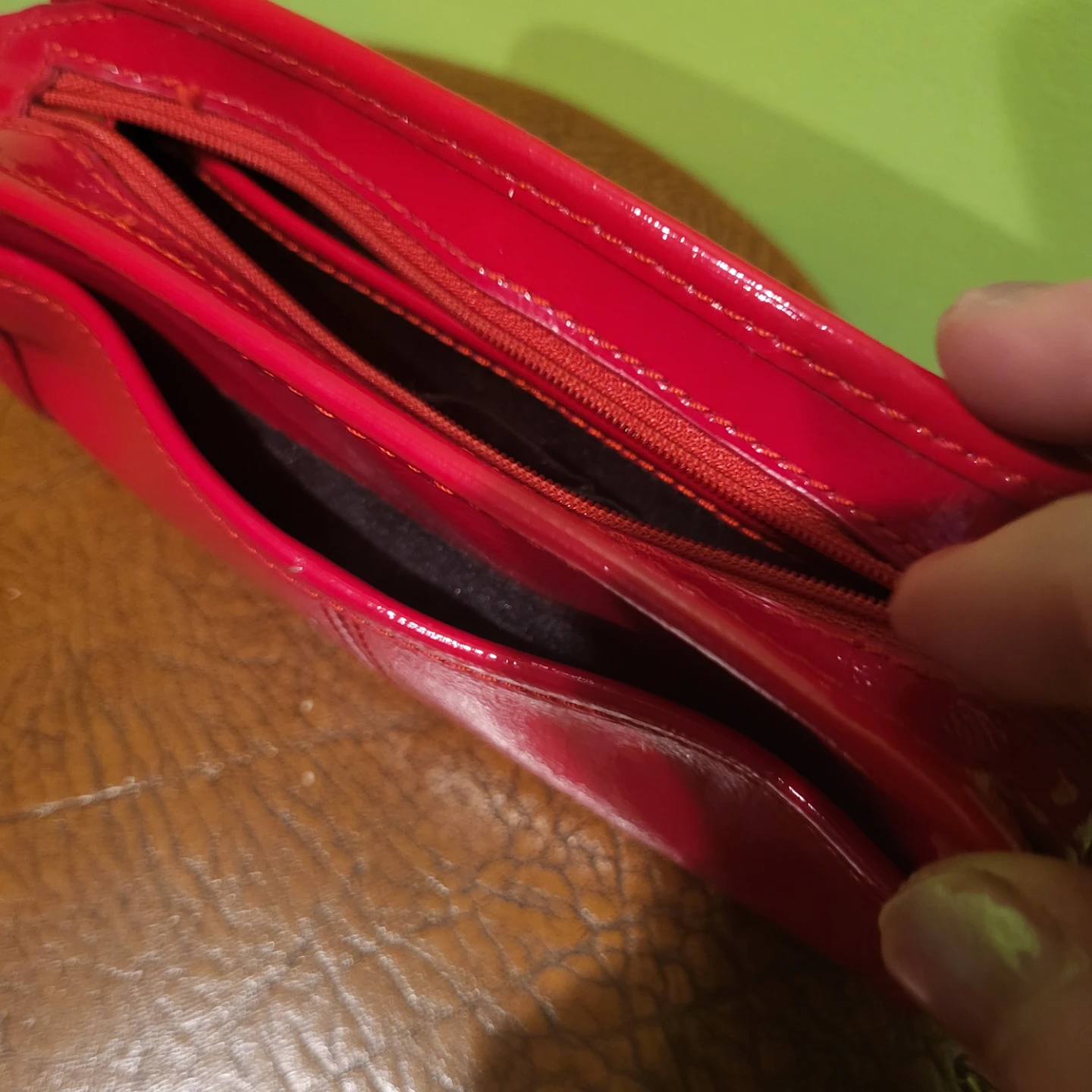 Nine West Red Patent Clutch Wallet - photo 5