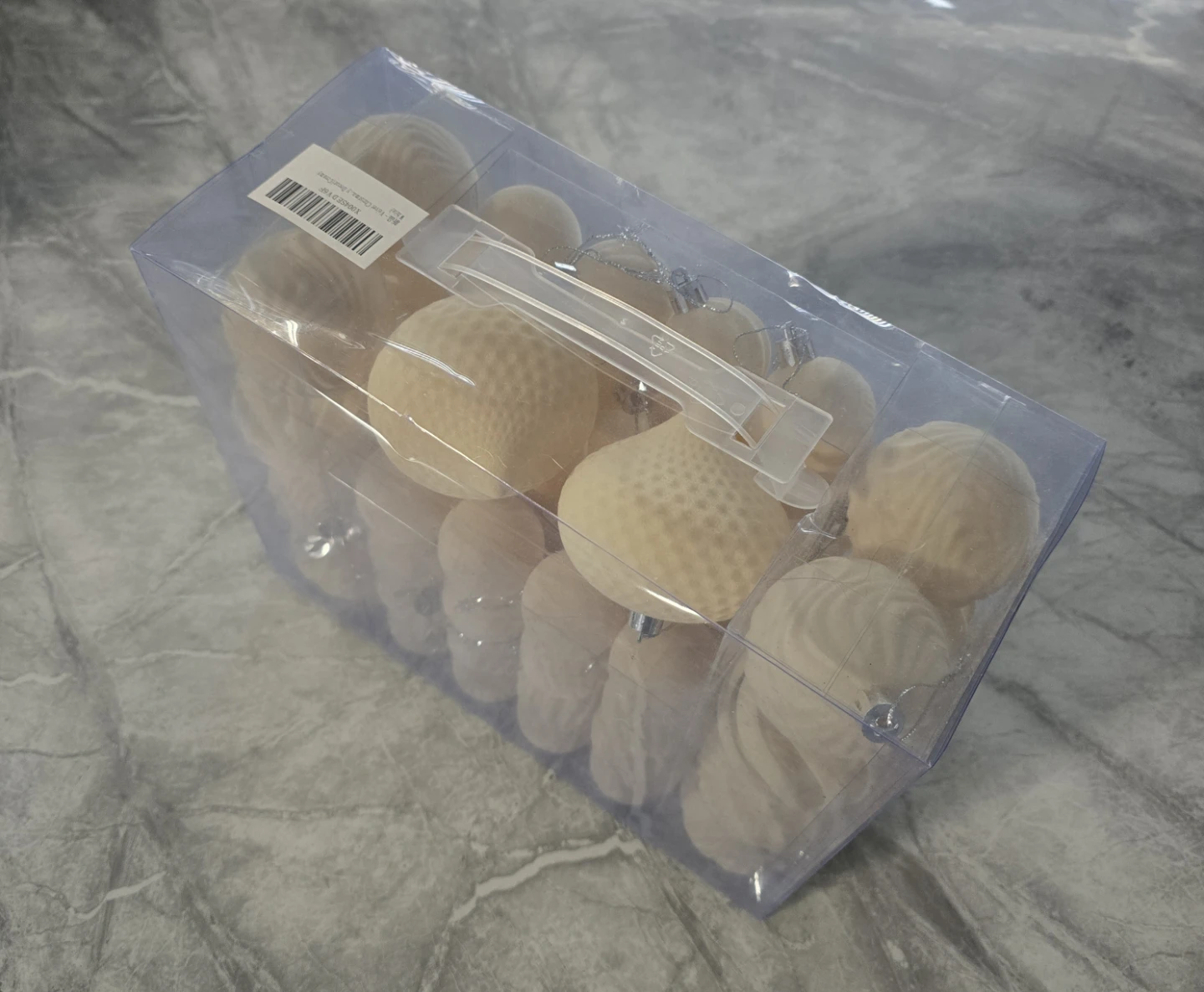Velvet Christmas Ball Ornaments Set - 46pcs Shatt - photo 3